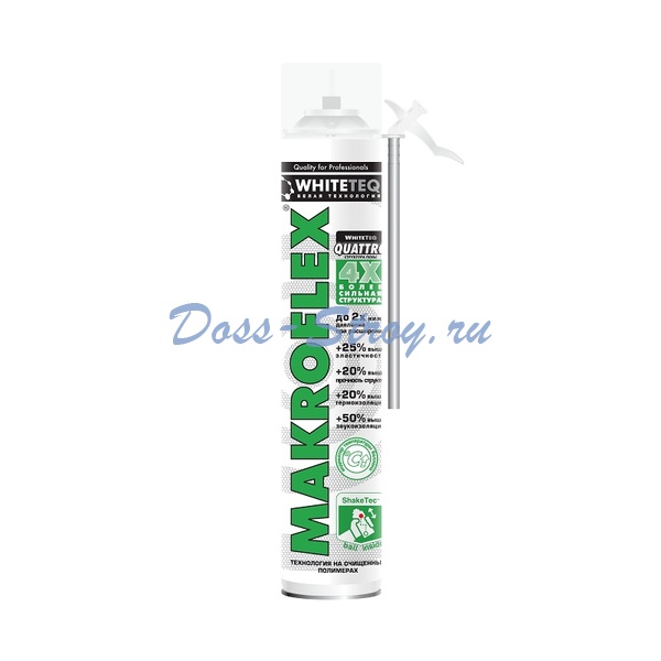 Монтажная пена Makroflex WhiteTeq (0,75 л) Монтажная пена Makroflex WhiteTeq (0,75 л)